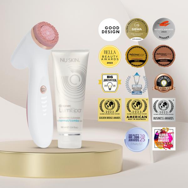 ageLOC LumiSpa iO Rose Gold Rengöringskit – Normal till kombinerad hud